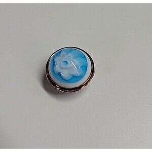 Kameleon Jewelpops Sterling 925 Blue‎ Flower Power Murano Millefiori KJP534